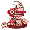 Valentine's Day Wood Tiered Tray Decor Sets PW-WG41901-02-1