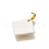 3Pcs 3 Styles Natural Freshwater Shell Geometric Pendants PALLOY-JF03514-05-3