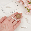 Beebeecraft 6Pcs Rack Plating Brass Micro Pave Clear Cubic Zirconia Fold Over Clasps KK-BBC0014-96-3
