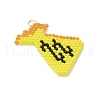 Handmade Glass Seed Beaded Money Bag with Dollar Pattern Pendants PALLOY-MZ00617-2