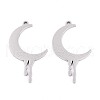 304 Stainless Steel Pendants STAS-N108-42P-1