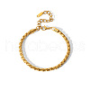 Stainless Steel Cuban Link Chain Bracelets & Necklaces Sets for Women FI8814-1-5