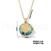 Vintage Sparkling Rhinestone Saint Benedict Medal Pendant Necklaces KL3970-2-1