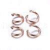 304 Stainless Steel Jump Rings STAS-O107-06RG-E-3