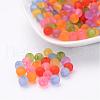 Transparent Frosted Acrylic Beads X-PL723M-1