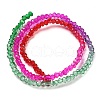 Transparent Painted Glass Beads Strands X1-DGLA-A034-T1mm-A24-5