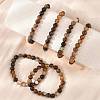 Natural Striped Agate/Banded Agate Beaded Stretch Bracelets X-BJEW-Q692-03I-3