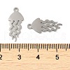 Non-Tarnish 304 Stainless Steel Pendants STAS-J042-19P-3
