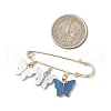 Butterfly Alloy Acrylic Pendant Brooches JEWB-BR00184-01-3