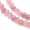 Natural Strawberry Quartz Beads Strands G-E411-09A-3mm-3