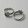 304 Stainless Steel Adjustable Bezel Cup Ring Settings FIND-WH0110-500B-1