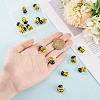 GOMAKERER 15Pcs Handmade Lampwork Beads LAMP-GO0001-15-3