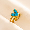 304 Stainless Steel Heart Cuff Rings QJ7925-5-1