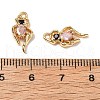 Brass Micro Pave Cubic Zirconia Pendants KK-A259-34G-3