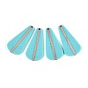 Opaque Resin & Wood Pendants RESI-T057-46A-1