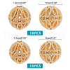   20Pcs 2 Style Brass Hollow Beads KK-PH0009-41-5