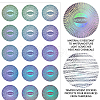 PET Waterproof Self Adhesive Laser Sticker STIC-WH0028-008-4