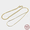 925 Sterling Silver Chain Necklaces STER-F039-14G-3