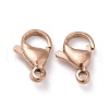 Ion Plating(IP) 304 Stainless Steel Lobster Claw Clasps X-STAS-H353-D-02RG-1