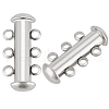 Beebeecraft 4Pcs 304 Stainless Steel Slide Lock Clasps STAS-BBC0005-72P-01-1