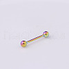316 Surgical Stainless Steel Tongue Rings WGF0CE1-05-1