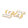 Alloy Enamel Pendants X-PALLOY-D015-08-4