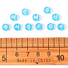 Transparent Deep Sky Blue Acrylic Beads TACR-YW0001-08G-6