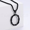 Stylish Stainless Steel Initial Pendant Necklaces SR1473-15-1