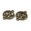 Tibetan Style Zinc Alloy Connector Charms FIND-WH0145-29AB-2