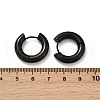 202 Stainless Steel Polishing Hoop Earrings EJEW-M106-02EB-03-5