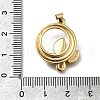 Brass Micro Pave Cubic Zirconia Pendants KK-C090-04A-G-3