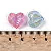 UV Plating & Luminous Transparent Acrylic Beads MACR-L007-21-3