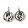 Coffee Cup Tibetan Style Alloy Pendants X-TIBEP-A13415-AS-NR-1
