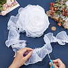 BENECREAT 10M Polyester Pleated Lace Trims OCOR-BC0006-26B-3