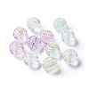 Transparent Acrylic Beehive Beads TACR-K004-04-1