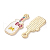 Alloy Enamel Pendants ENAM-O001-11O-G-2