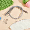 Unicraftale 11Pcs 304 Stainless Steel Circular Knitting Needles STAS-UN0055-49-2
