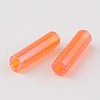Transparent Colours Rainbow Glass Bugle Beads X-TSDB6MM169-2