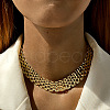 Alloy Mesh Chain Choker Necklaces for Women FS-WGFCB03-03-1