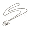201 Stainless Steel Necklace NJEW-Q336-01T-P-1
