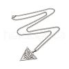 201 Stainless Steel Pendant Necklaces for Women NJEW-U018-01P-06-2