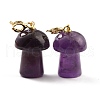 Natural Amethyst Pendants G-M380-C01-P-2