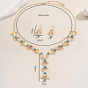 Sweetheart Iron Heart Y-shaped Necklaces and Earrings Set for Women's Vacation Parties MN6512-2