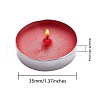 5 Boxes 5 Colors Flat Round Paraffin Candles DIY-SZ0002-35-2