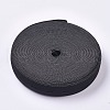 Flat Elastic Cord/Bands with Buttonhole X-OCOR-WH0052-40A-1
