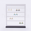 Acrylic Organic Glass Earrings Displays EDIS-F002-01-4