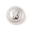 Rack Plating Brass & Cubic Zirconia Pendants KK-Z047-07P-K-RS-1