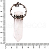 Natural & Synthetic Mixed Gemstone Sword Shape Big Pendants G-Q350-07-3