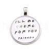 Tibetan Style Alloy Resin Pendants PALLOY-P276-01AS-2