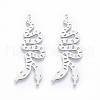 201 Stainless Steel Pendants STAS-N090-LA910-1-3